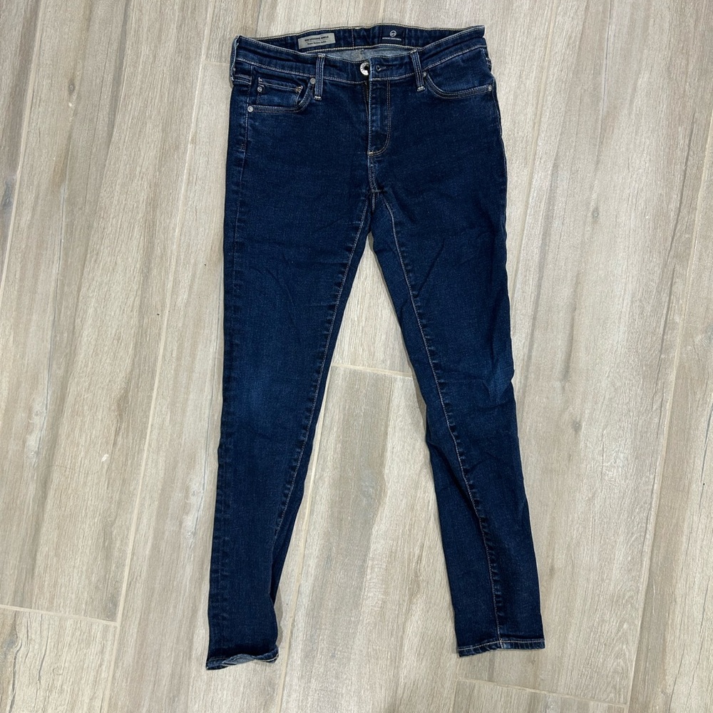 Like New AG Adriano Goldschmied Dark Indigo Skinny Jeans